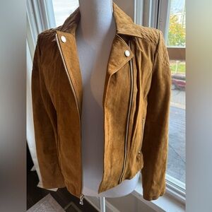 Express faux suede jacket- size M fits like XS/S